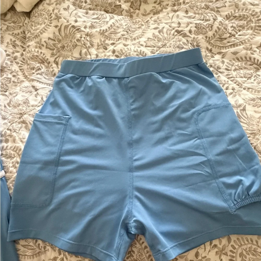 NWT -Girls Tennis Dress - Sleeveless Blue and White